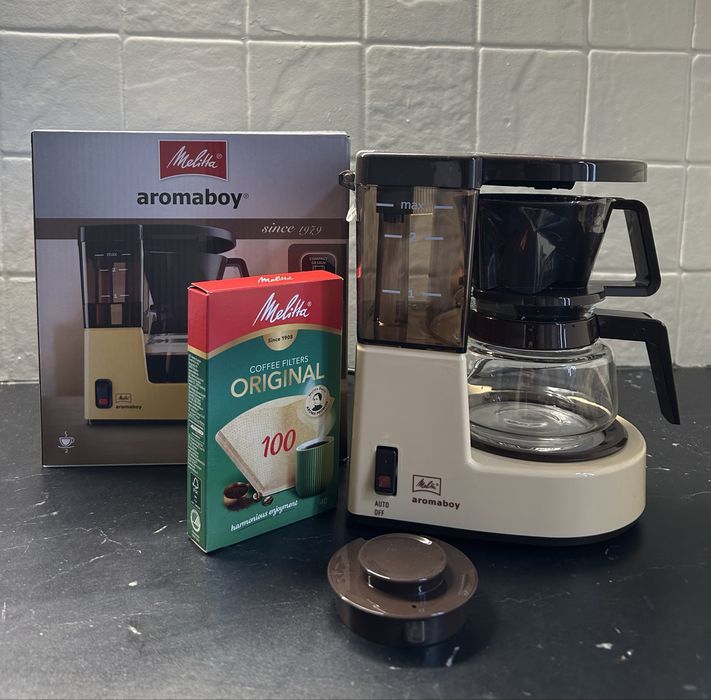 Zestaw ekspres Aromaboy® Beżowy + filtry