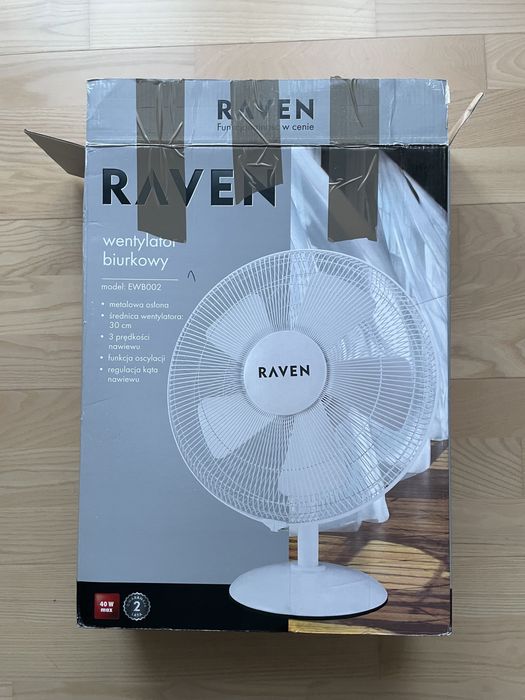 Wentylator biurkowy 40 W RAVEN EWB002