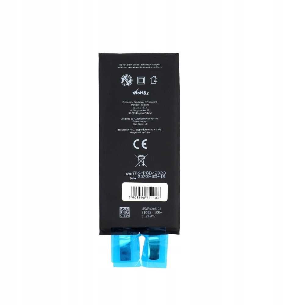 Bateria BLUE Star Bez BMS Baterie Dla Apple iPhone XR 2942 mAh