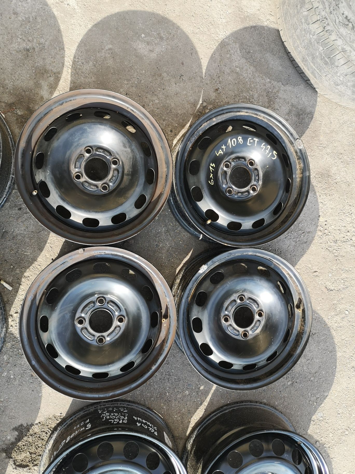 Felgi stalowe 4x108 15x6j et47,5 Ford Fiesta Fusion B Max