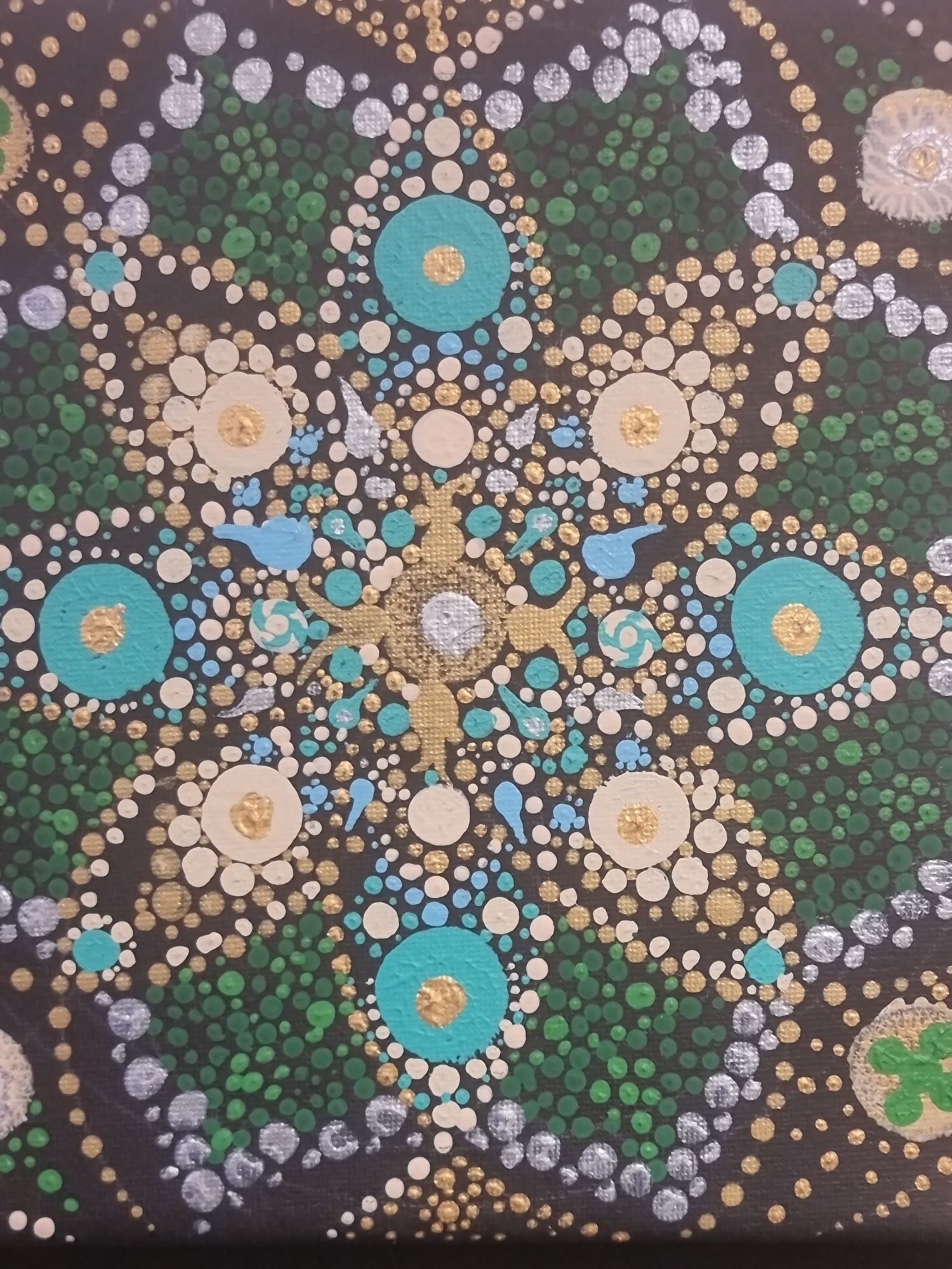 Mandala 20x20x1 cm ręcznie malowana