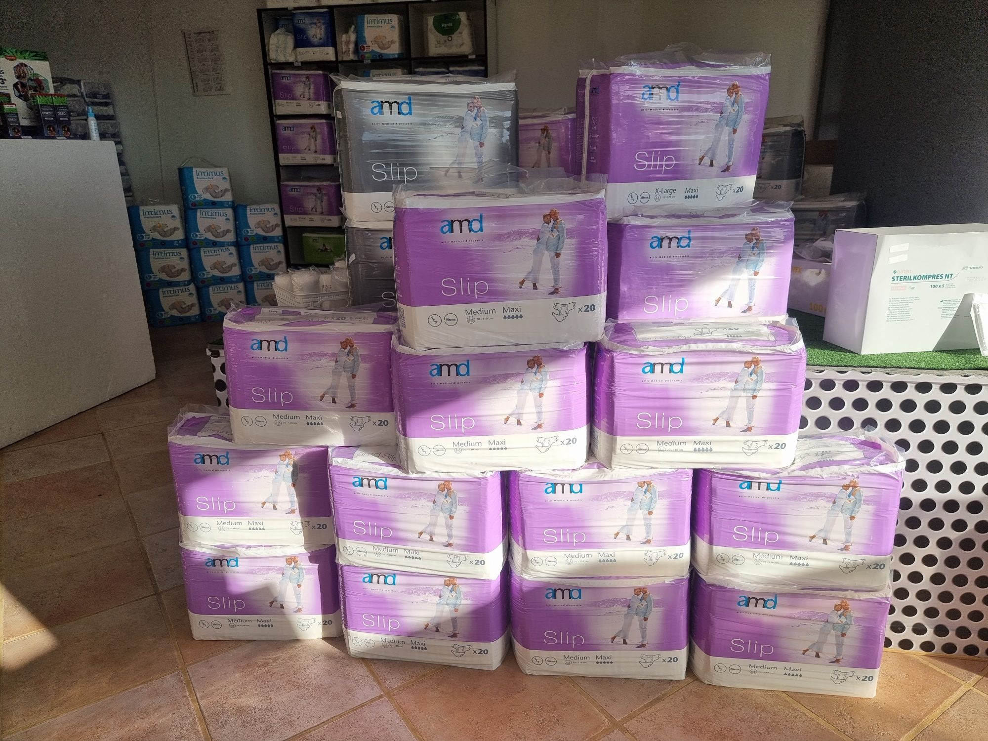 Venda de fraldas e todo o tipo de material para incontinência