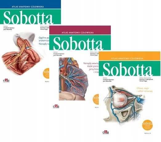 Atlas Anatomii Sobotta Tomy 1-3 - Angielskie Mianownictwo