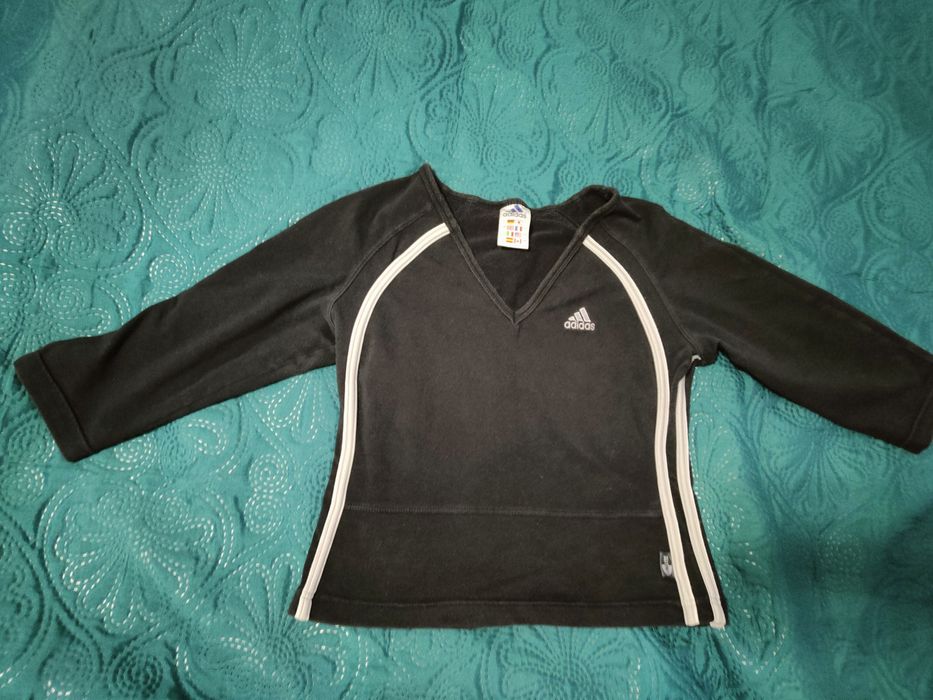 Adidas bluzka czarna sportowa Basic rozmiar L