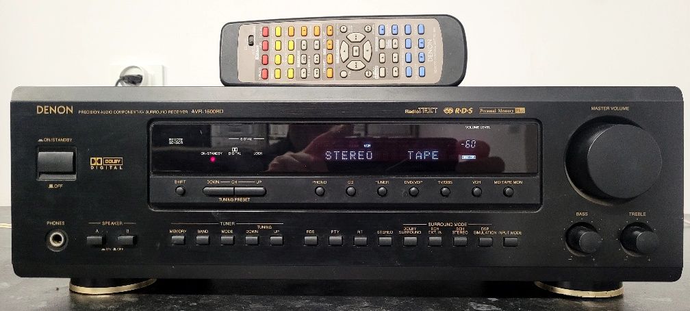 AMPLITUNER DENON AVR-1600 RD Pilot  okazja Oryginał