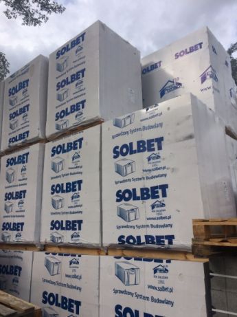 SOLBET 24x24x59 - pustak bloczek beton komórkowy OKAZJA !!!