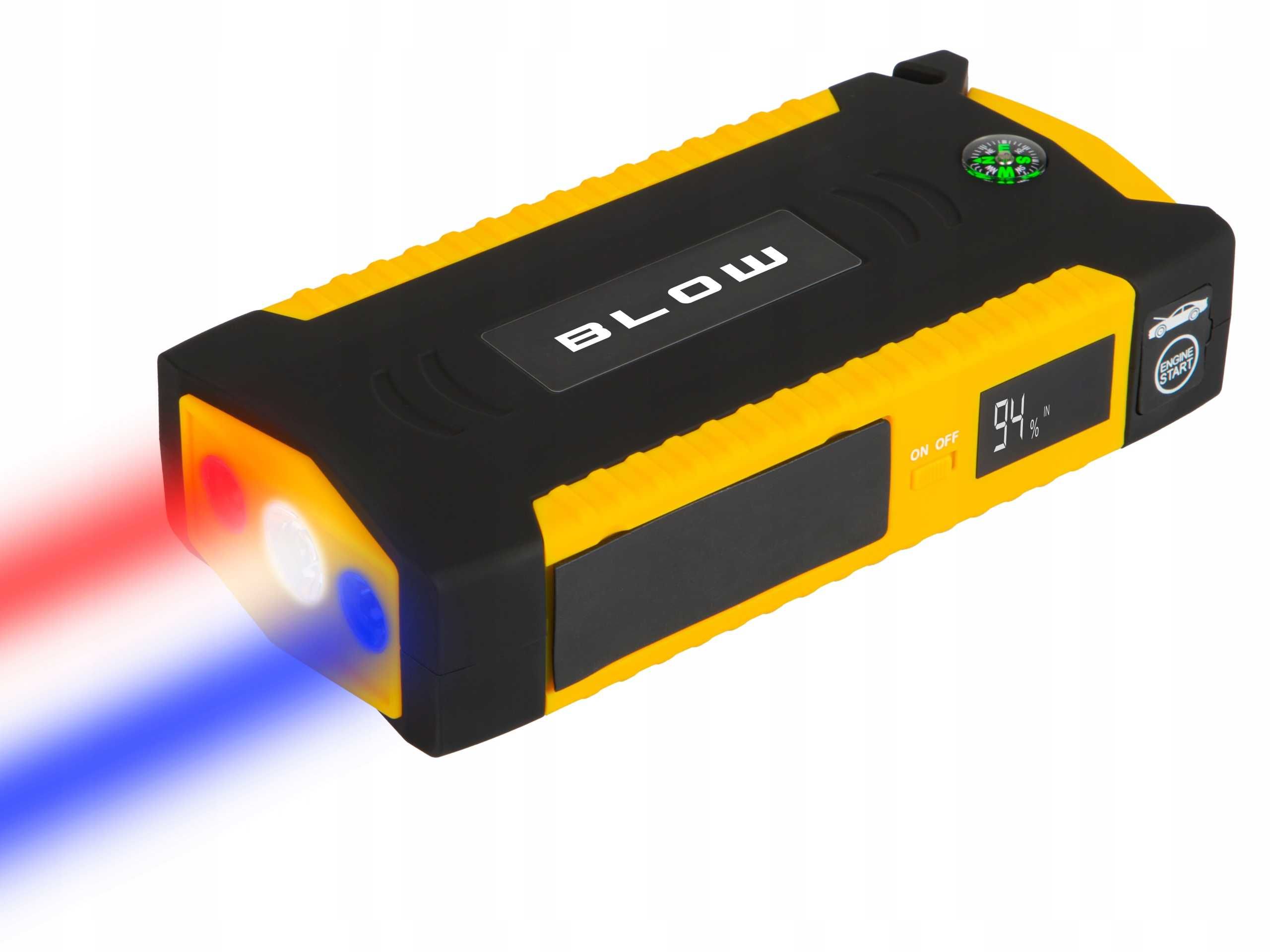 Mocny Jump Starter ROZRUCH BOOSTER Powerbank 12V ZESTAW 16800mAh