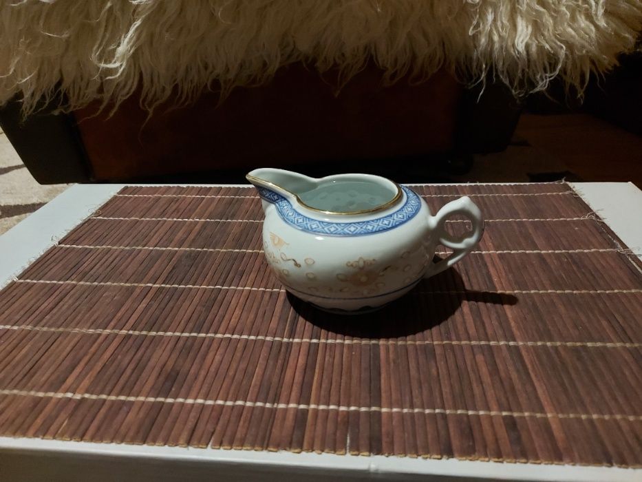 Zestaw chińskiej porcelany z ryżem (PRL)