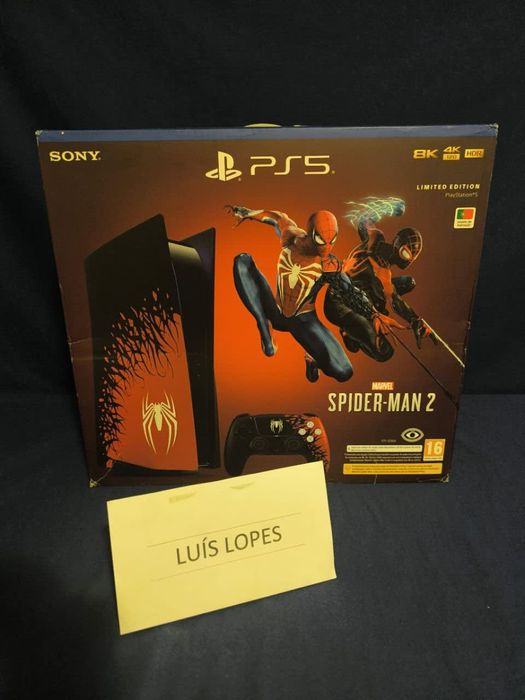PS5 Selada Spider Man Ed + Jogo