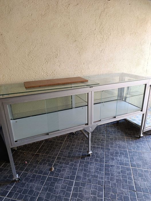 Vitrine de vidro alimentar