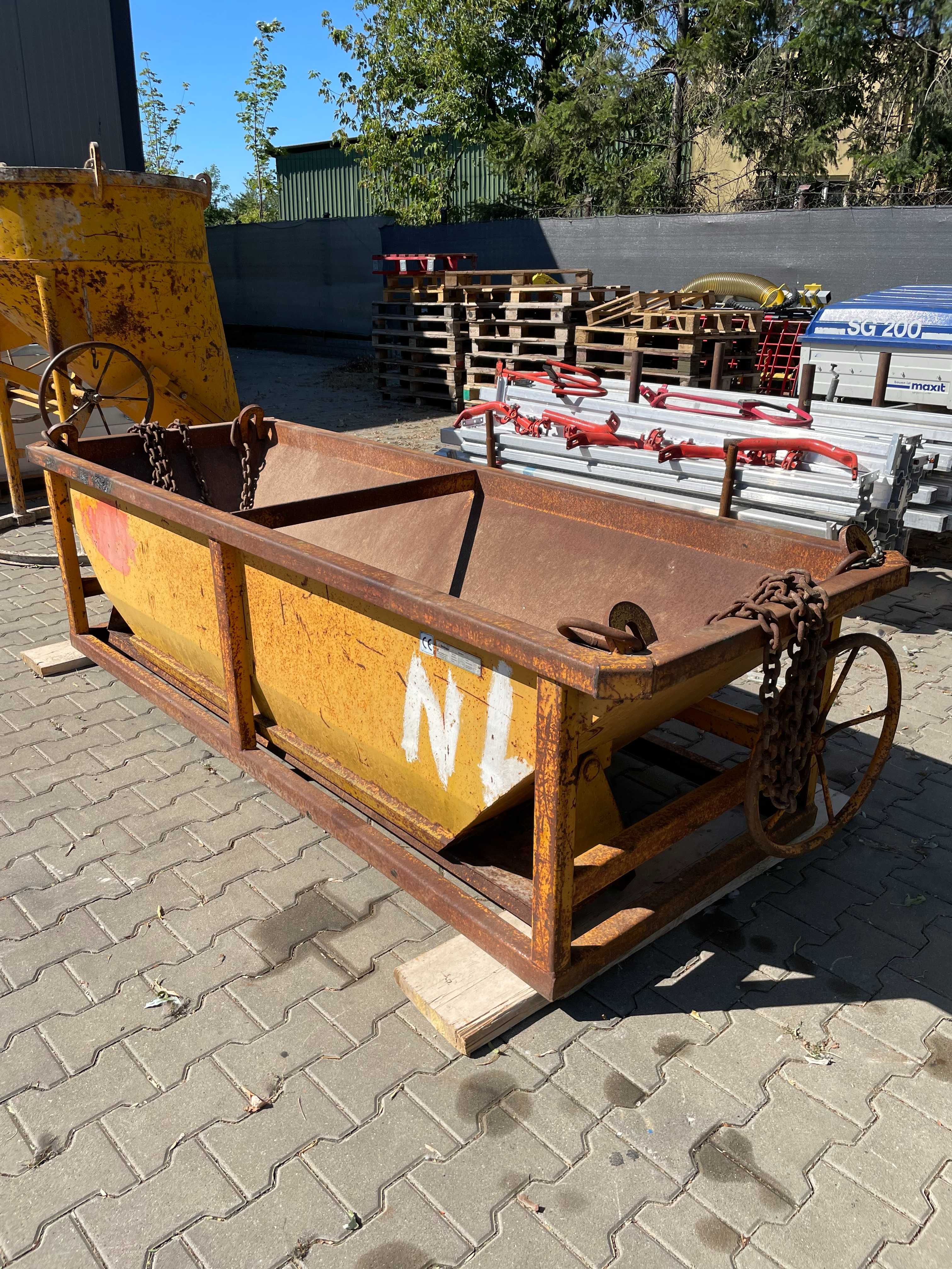 Pojemnik zbiornik dźwigowy Eichinger 1000L/2600kg betonu zaprawy Nr36