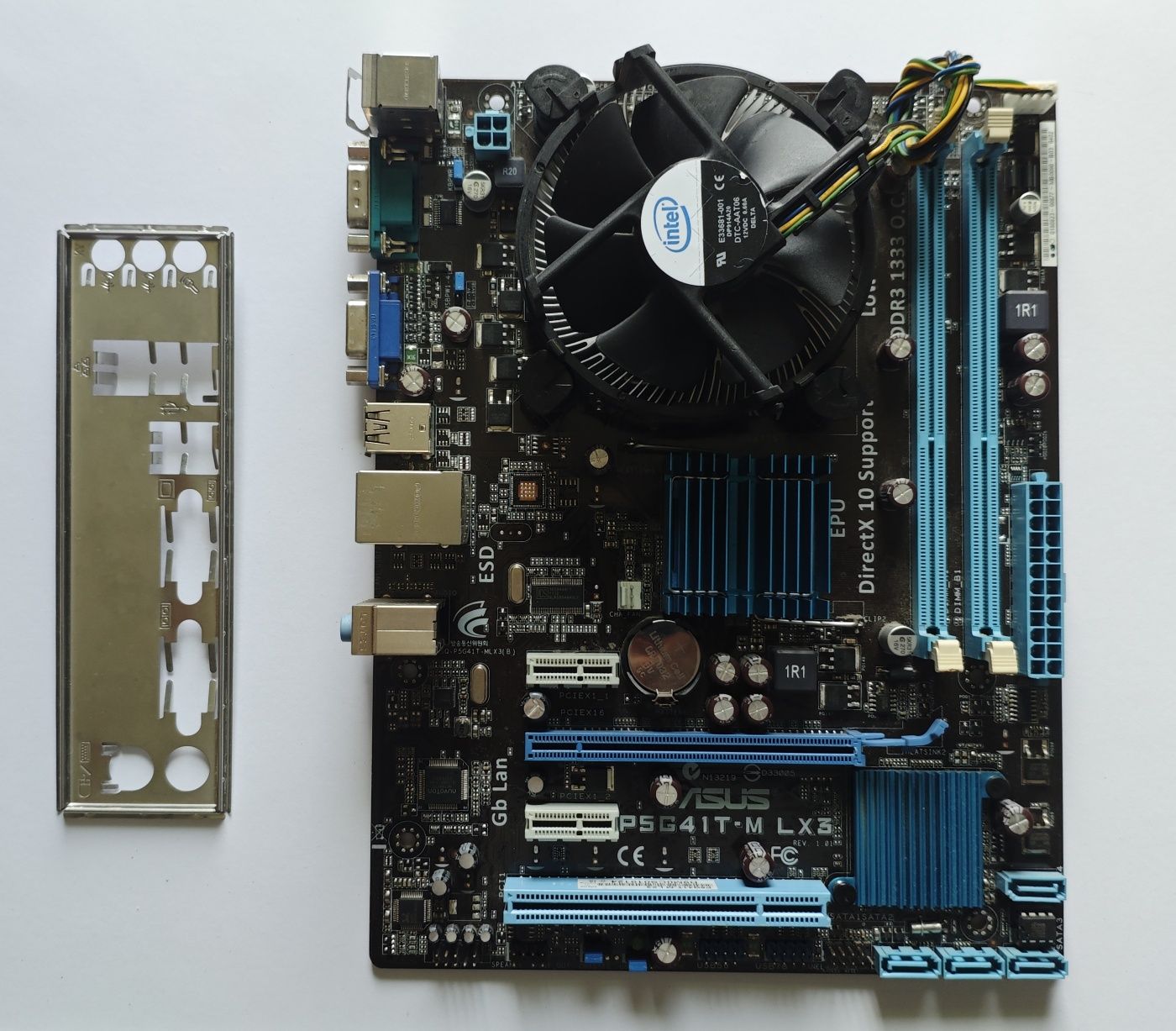 Комплект: материнська плата Asus P5G41T-M LX3, процессор Pentium E5700