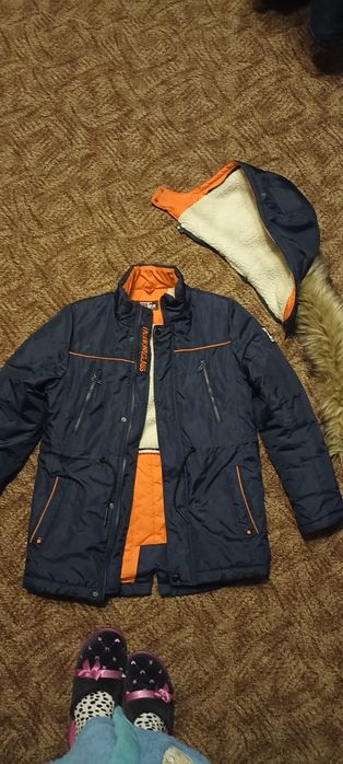 Зимова тепла куртка парка на підлітка