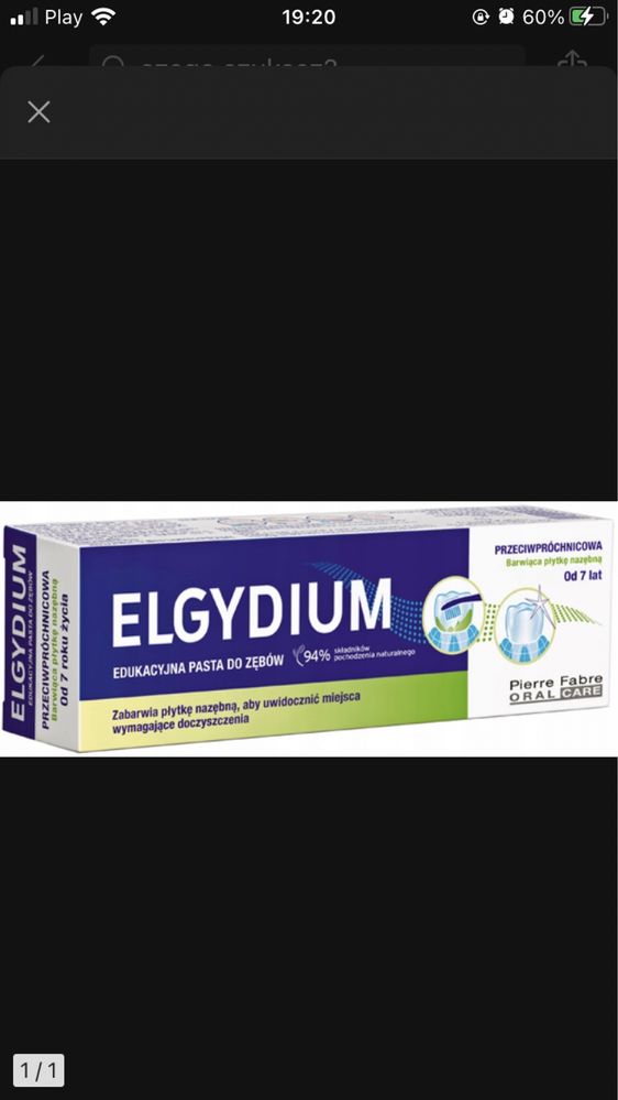 Pasta do zębów edukacyjna barwiąca Elgydium 50 ml