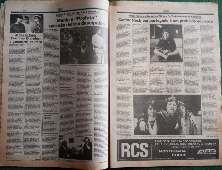 José Afonso	- - -		Se7e - nr. 194	- - - - -	Jornal