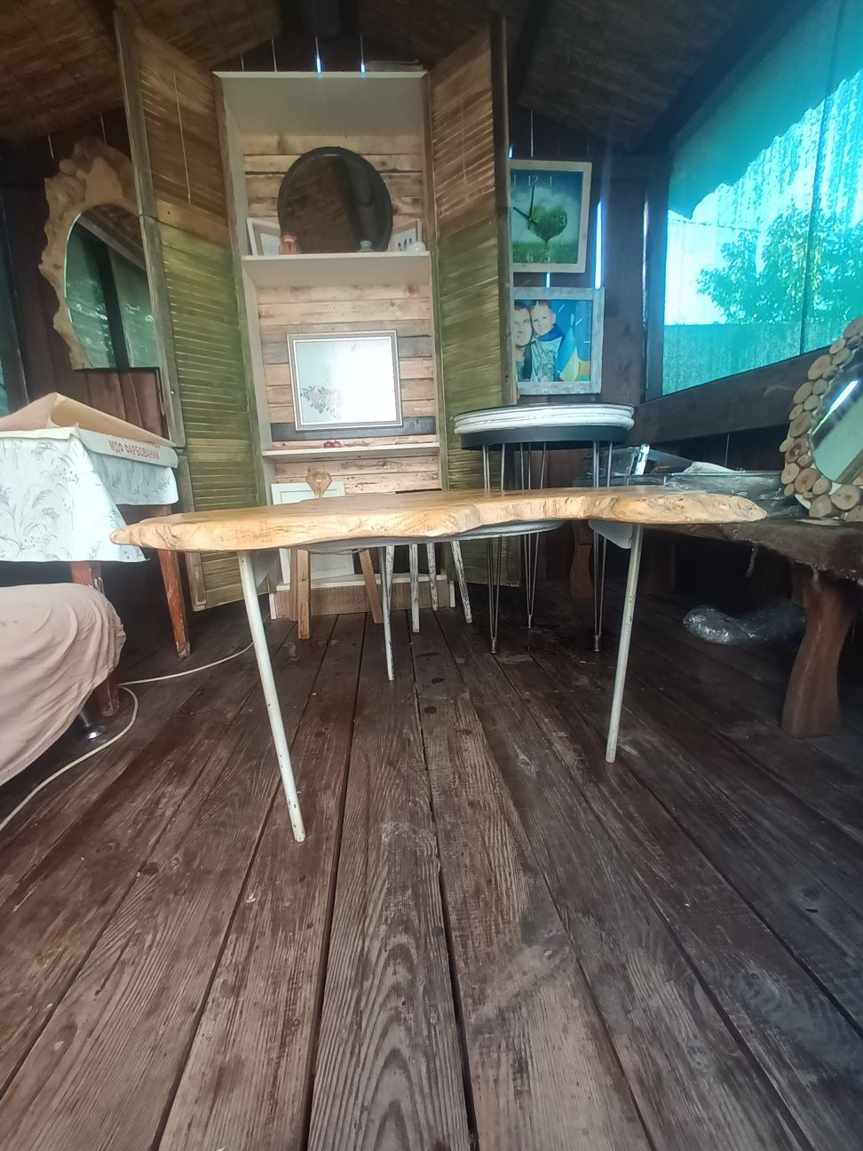 Продам журнальний стіл в стилі лофт з Тополі (слеб ,зріз)