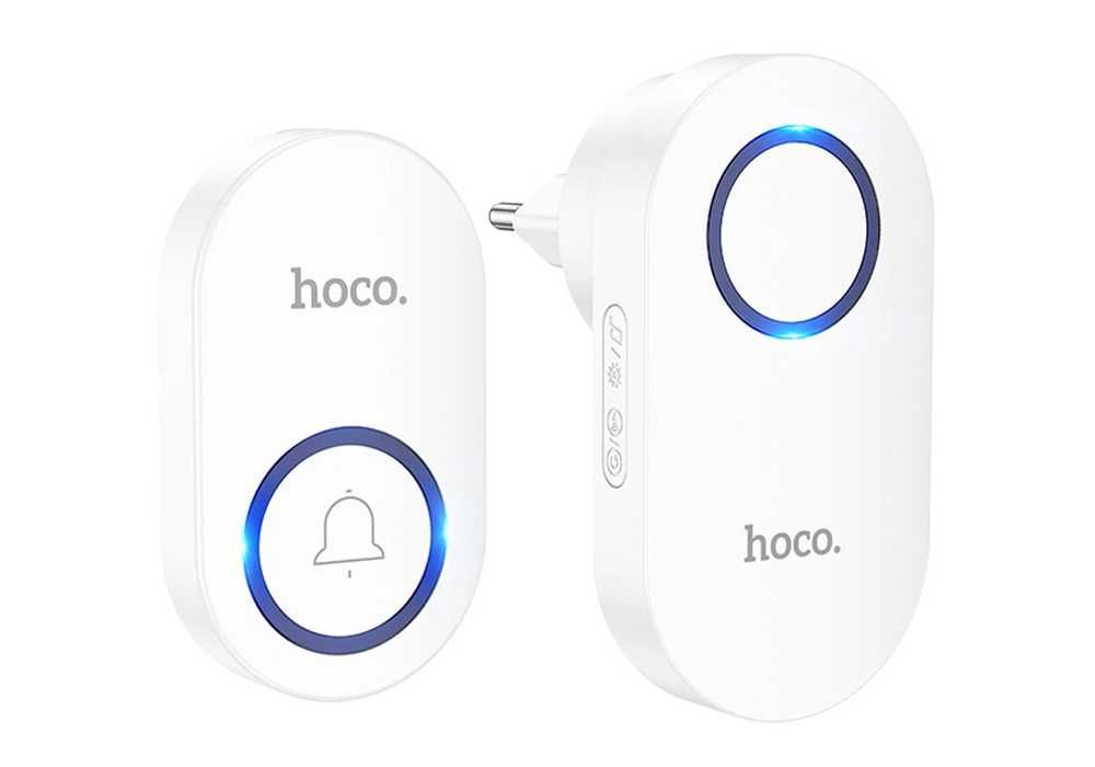 Бездротовий дверний дзвінок Hoco HI25 радіус дії 150 метрів 60 мелодій