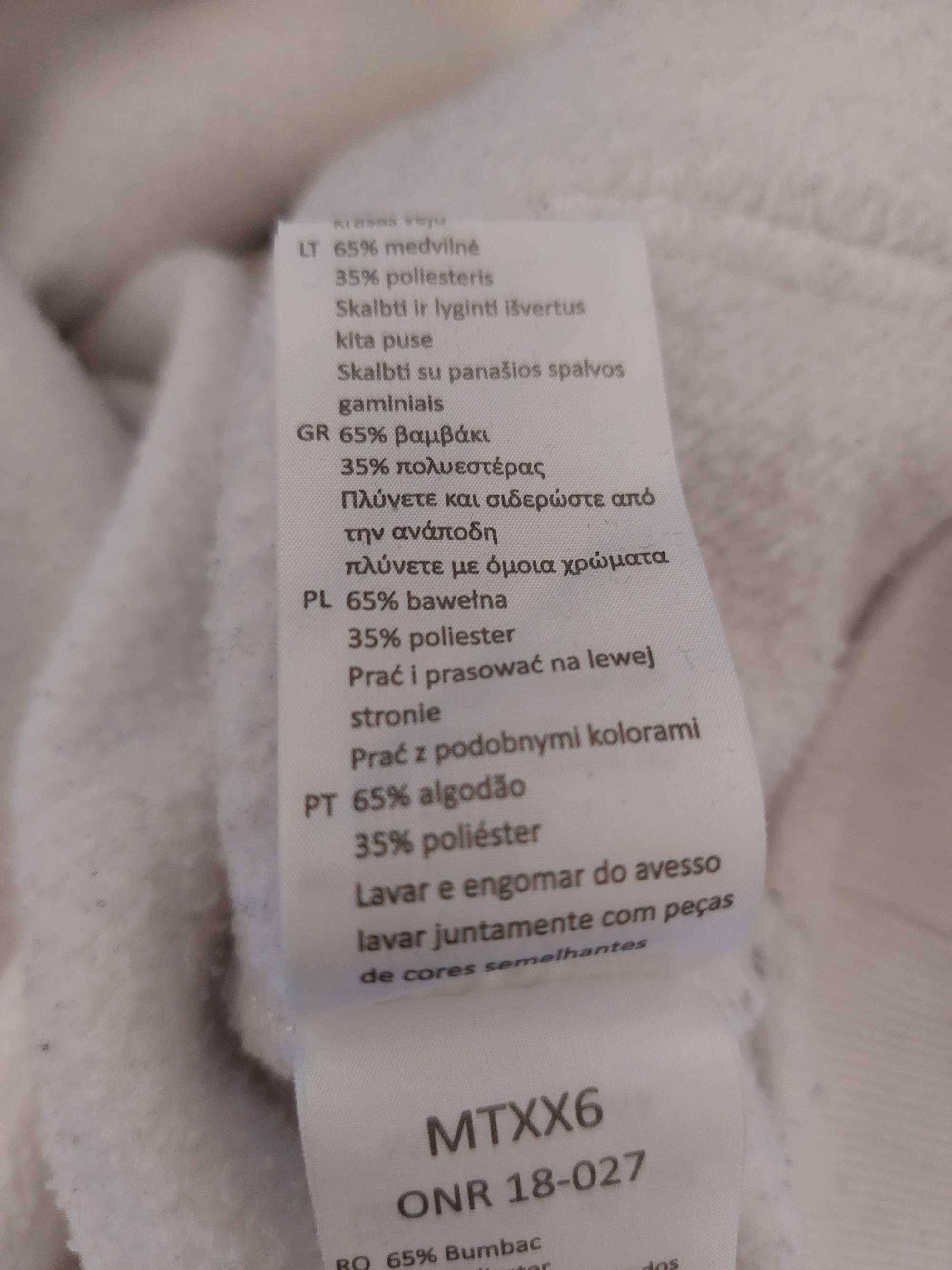 Biała bluza Mister Tee SKRRT.