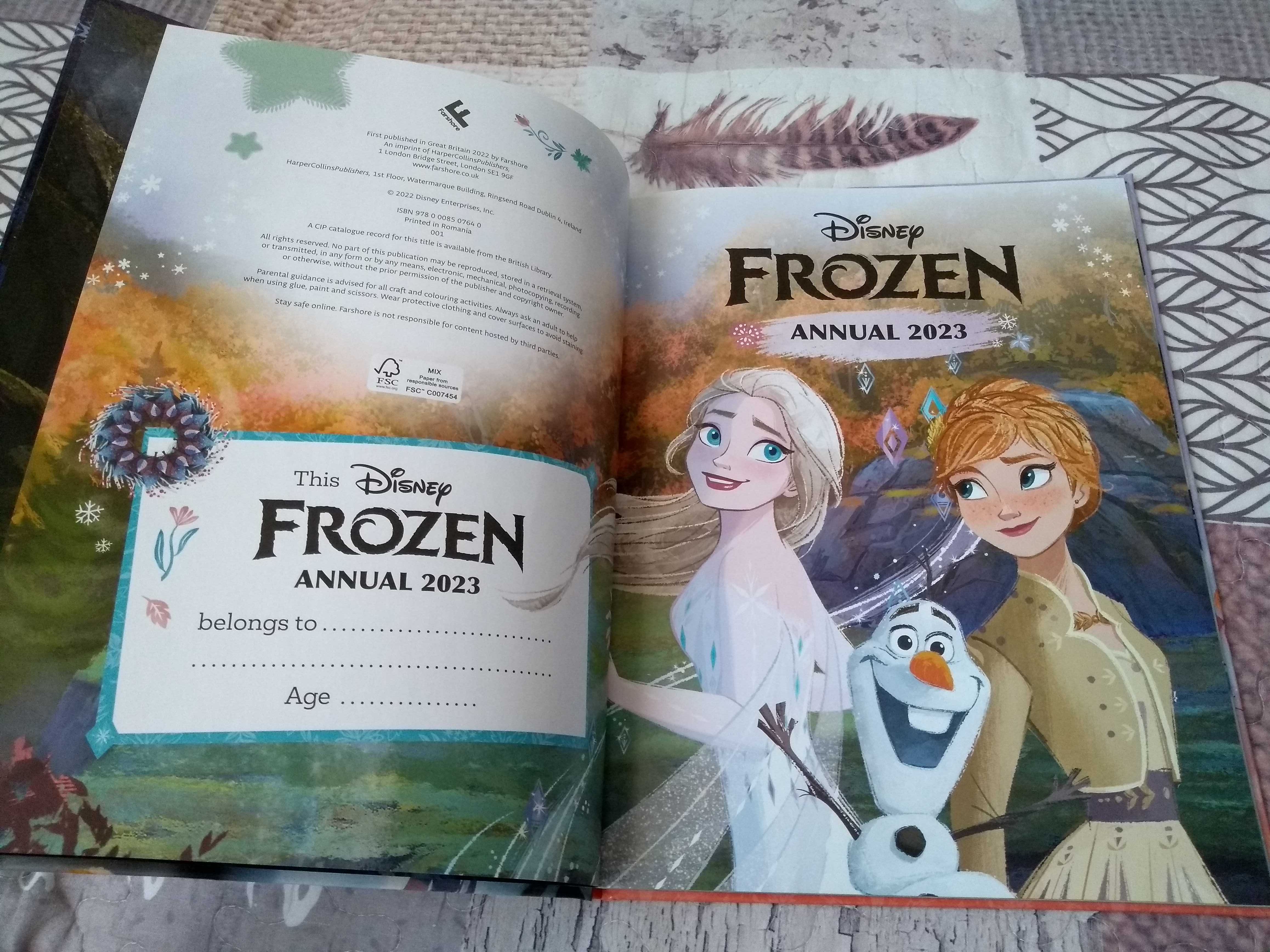 Książka po angielsku Frozen Annual 2023 Kraina Lodu Disney