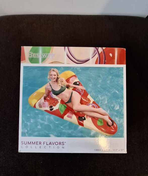 Materac nadmuchiwany do pływania pizza, Bestway