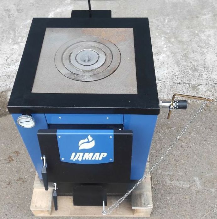 ‼АКЦІЯ.Твердотопливний котел, котли тривалого горіння ІДМАР з Плитою‼