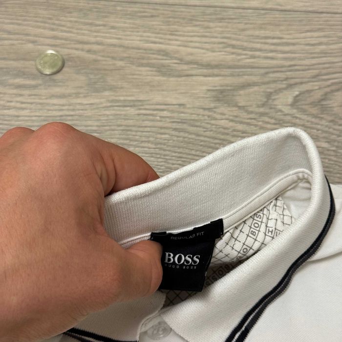 Стильна Біла Поло Футболка Хуго БОСС Hugo BOSS Regular Fit, розмір XL