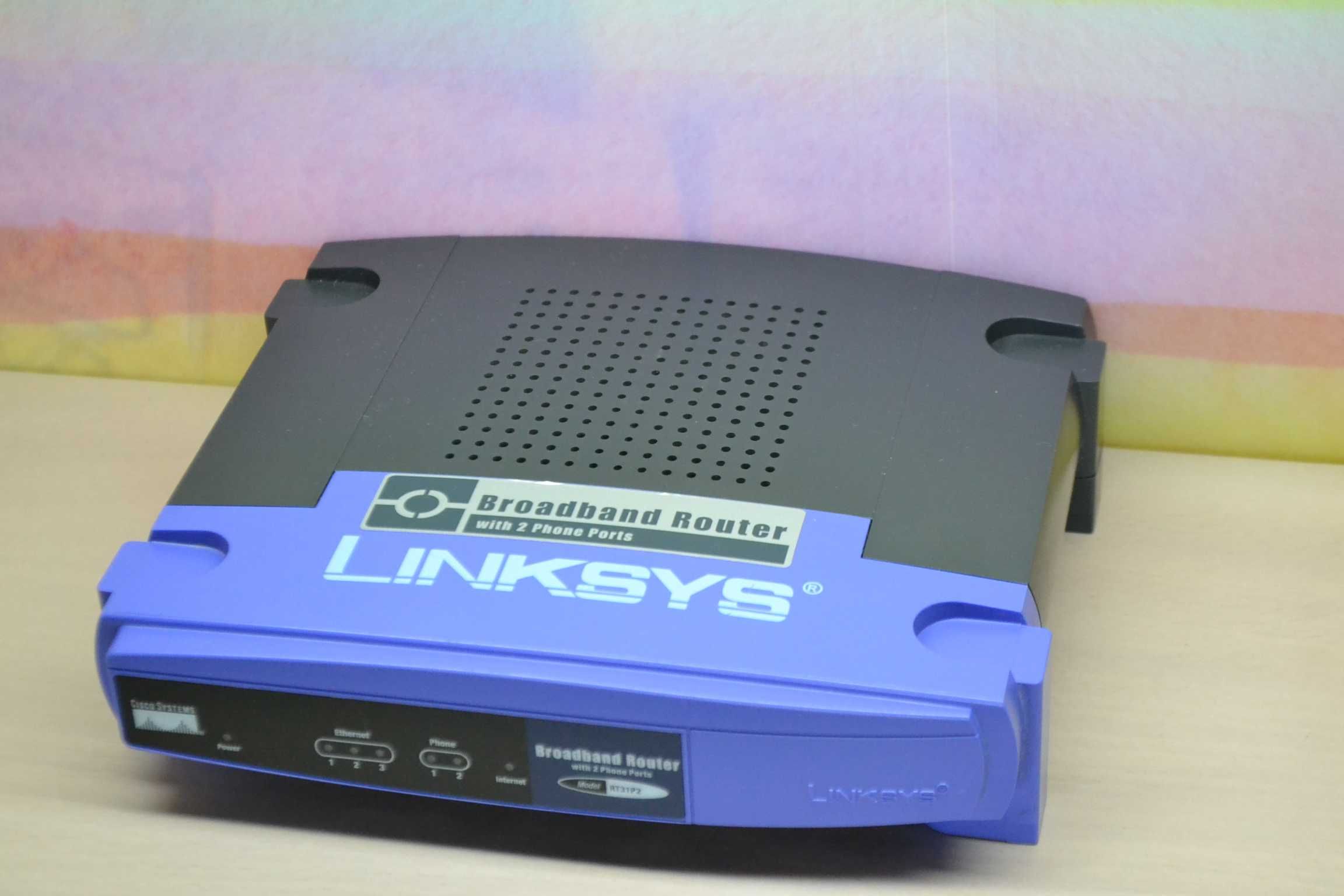 VOIP bramka z routerem LINKSYS RT31-P2 na 2 telefony 3xLAN 2xRJ11