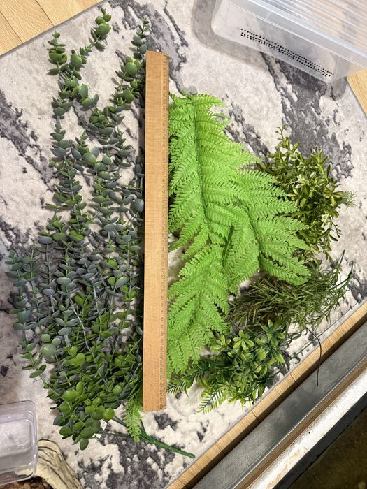 Rośliny do terrarium sztuczne zestaw