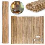 Dwustronna mata bambusowa 150x500 cm ogrodzenie naturalna MultiGarden