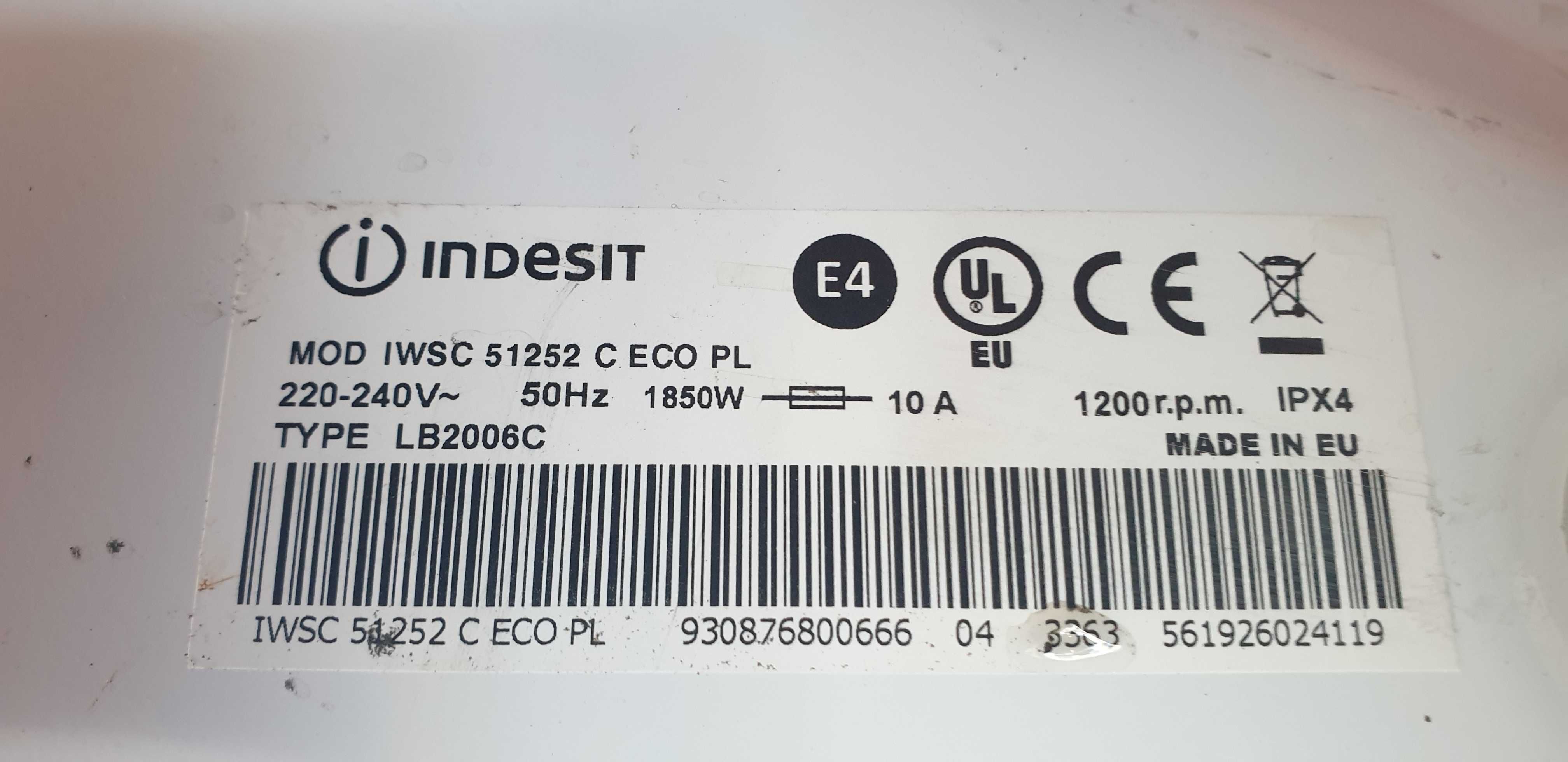 silnik pralki INDESIT ( 51252C ECO) 100% spawny
