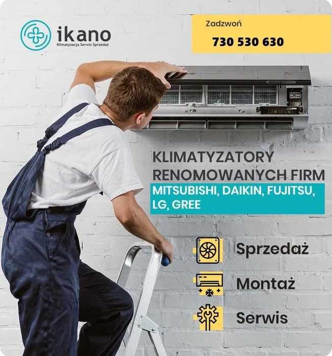 Klimatyzacja dom biuro montaż serwis Gree 3,2kW