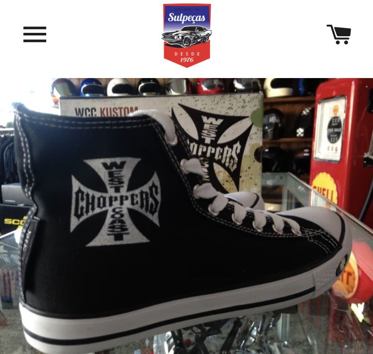 Sapatilhas West Coast Choppers Chamas All Star Style Flames Tenis