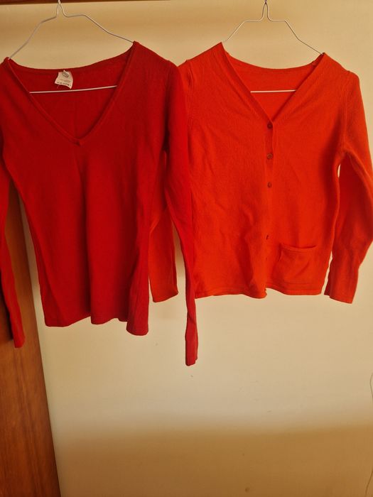 1 casaco e uma camisola 100% caxemira para menina ou senhora