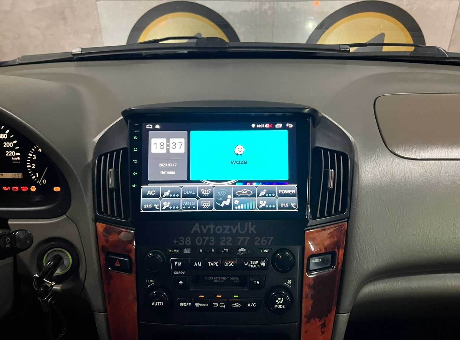 Магнитола LEXUS RX300 RX330 RX350 RX400H Лексус GPS CarPlay Android 14