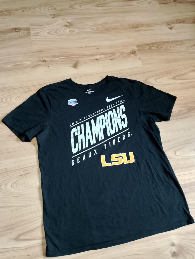 Czarna Koszulka Nike 2019 Fiesta Bowl Champions Geaux Tigers