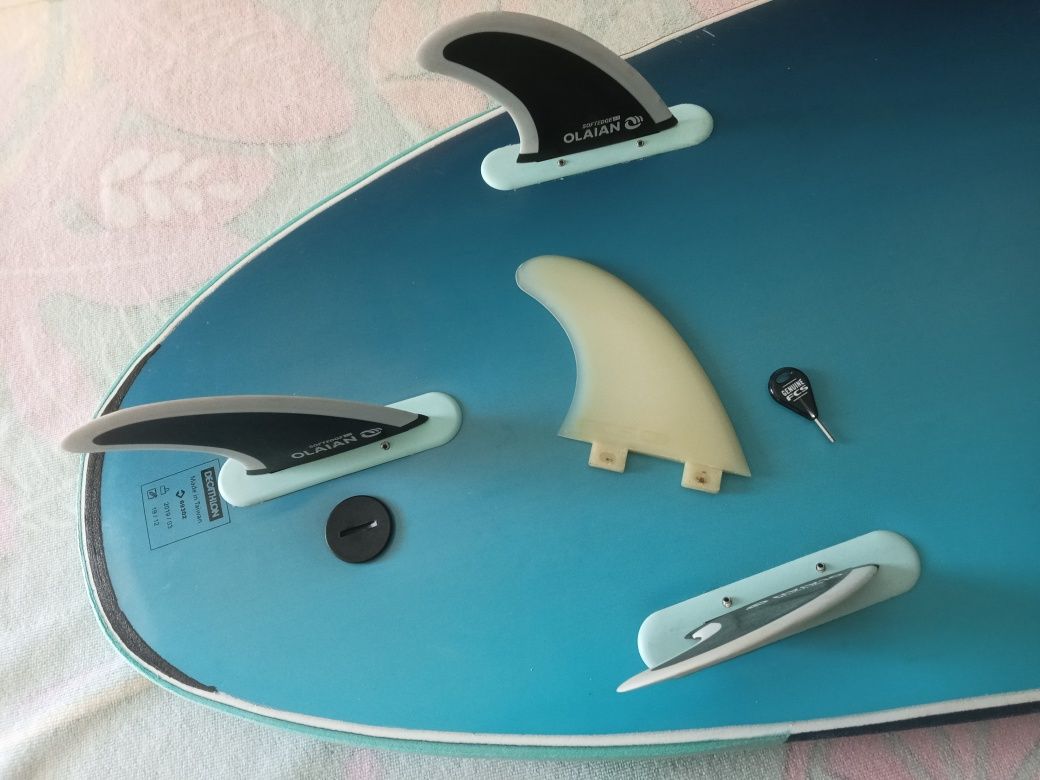 Softboard7+fins+leash/capa