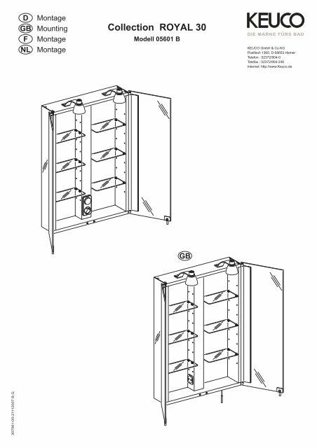 Дзеркало KEUCO modell 05601 B, Royal 30