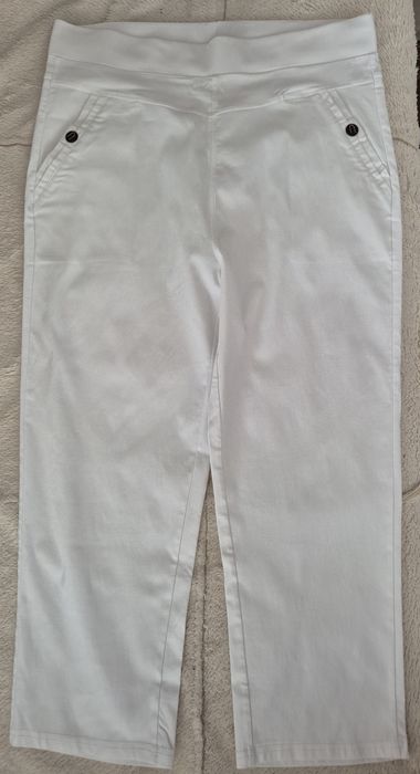 Białe spodnie damskie Xl/2XL