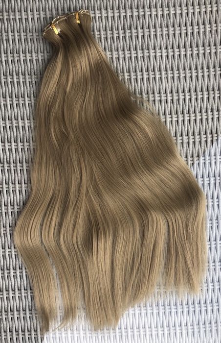 Premium Ultra włosy doczepiane, orzechowy blond, długie 56 cm( 36 )