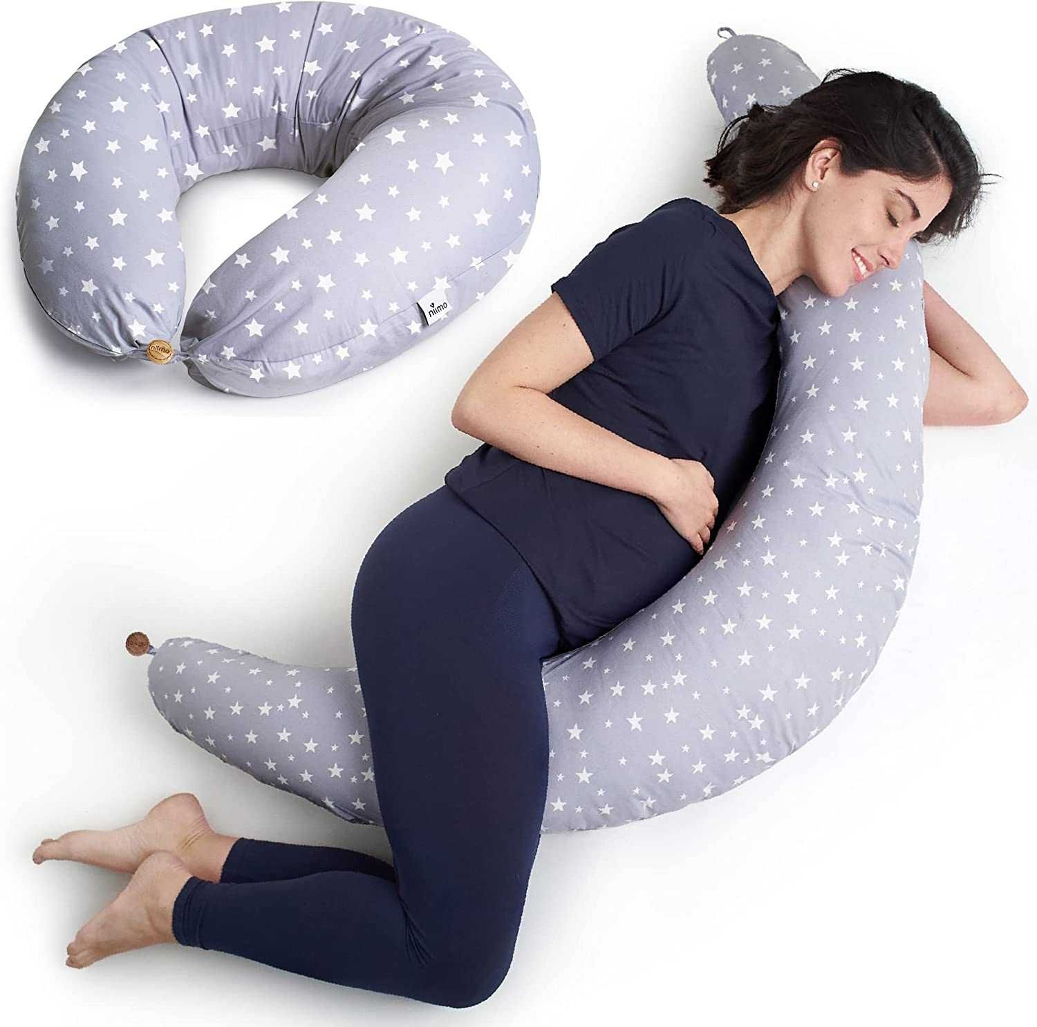 Almofada para dormir e de amamentação para grávida