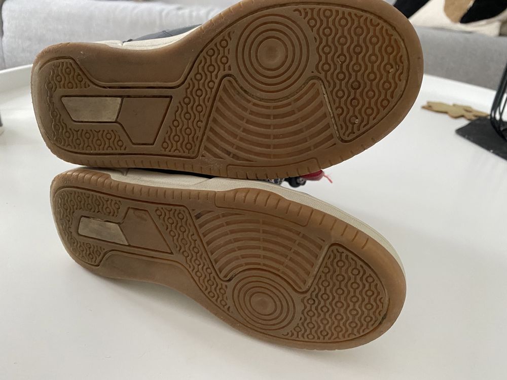 Buty na zimę śniegowce H&M 30 wodoodporne granatowe wysokie zciagane
