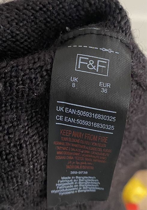 Ciepła sukienka damska z golfem F&F