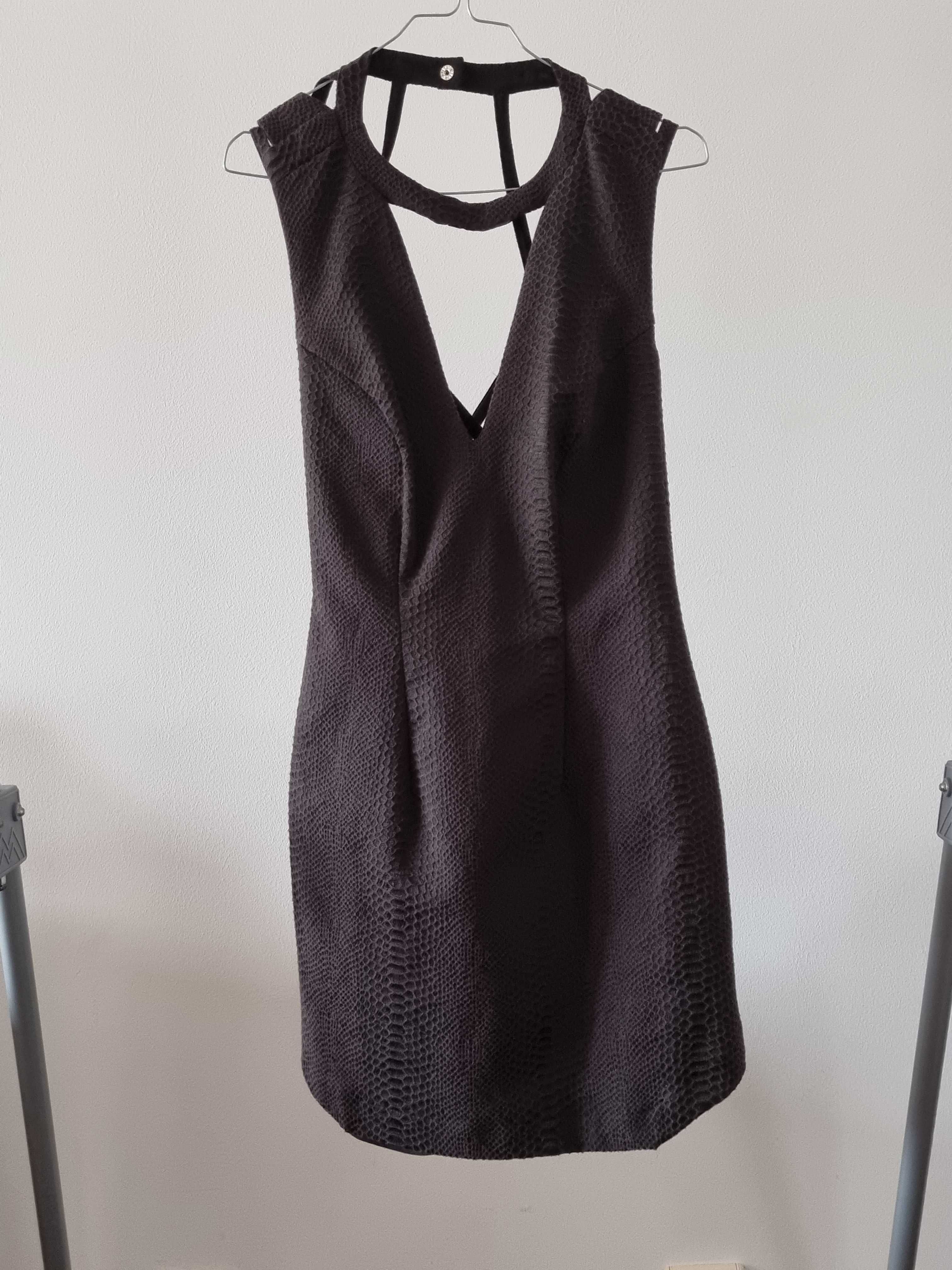 Vestido Lycra trabalhada forrado  JOHN JOHN