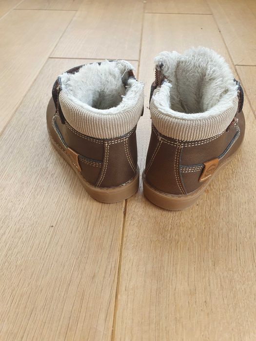 Buty Buciki zimowe, ocieplane 22 trapery z futerkiem