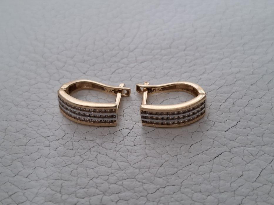 Kolczyki złote próba 585 (14k) 2,89 gr. nowe