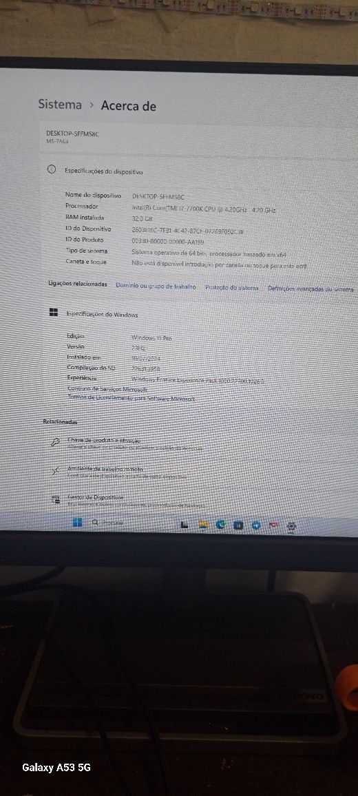 PC completo gaming i7-7700k RAM 32GB GTX 1050 8GB