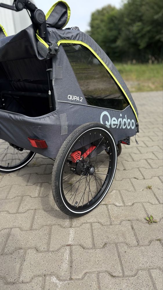 Przyczepka Rowerowa Queridoo Qupa 2(2 osobowa) Super stan!
