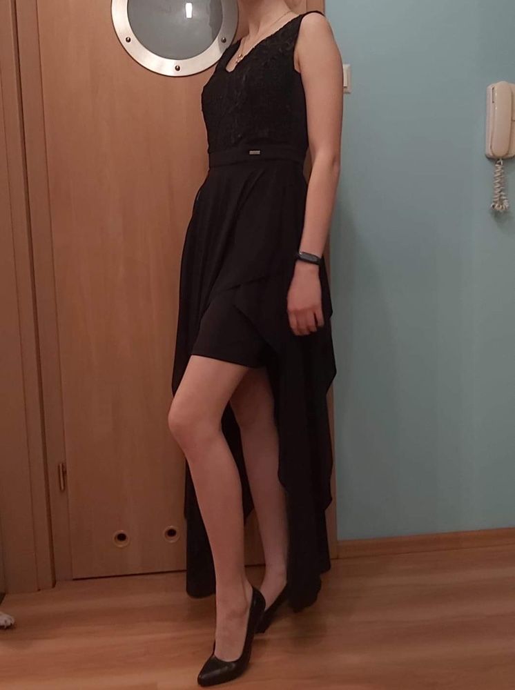 Elegancka sukienka  studniówka, osiemnastka BICOTONE  Ptak Moda Nowa