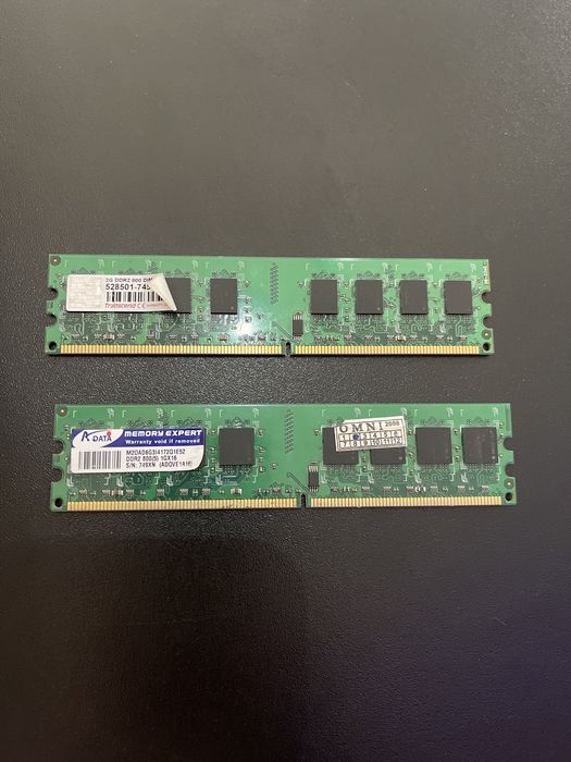 Оперативная память 2 ГБ DDR2-800 Transcend