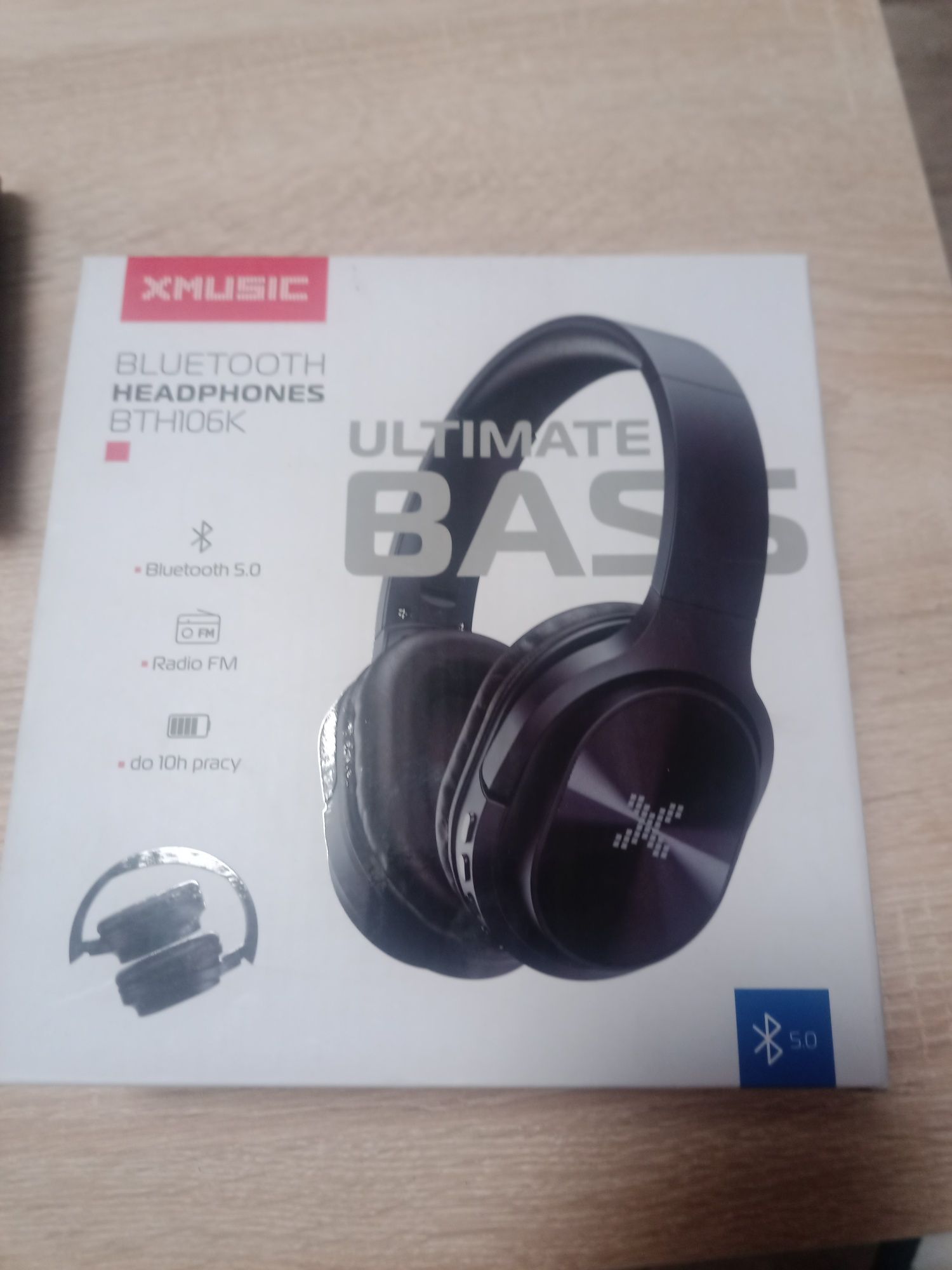 Słuchawki nauszne Bluetooth BTH106K nowe oryginalnie zapakowane